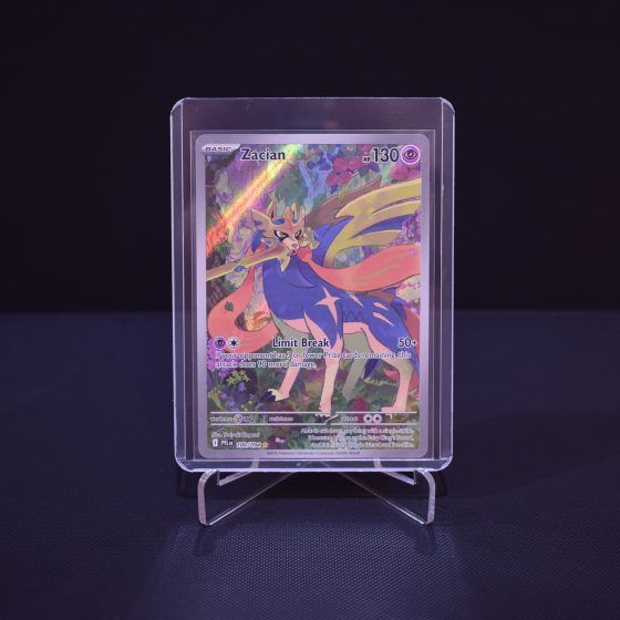 Zacian, 100/094, Phantasmal Flames (PFL), Illustration Rare (IR), Kartu Pokemon, [#1]