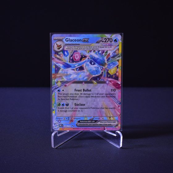 Glaceon ex, 026/131, Prismatic Evolutions (PRE), Double Rare (RR), Kartu Pokemon, [#2]