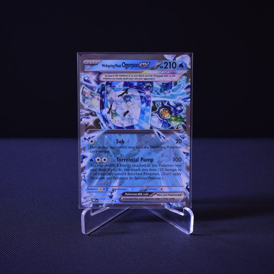 Wellspring Mask Ogerpon ex, 027/131, Prismatic Evolutions (PRE), Double Rare (RR), Kartu Pokemon, [#1]