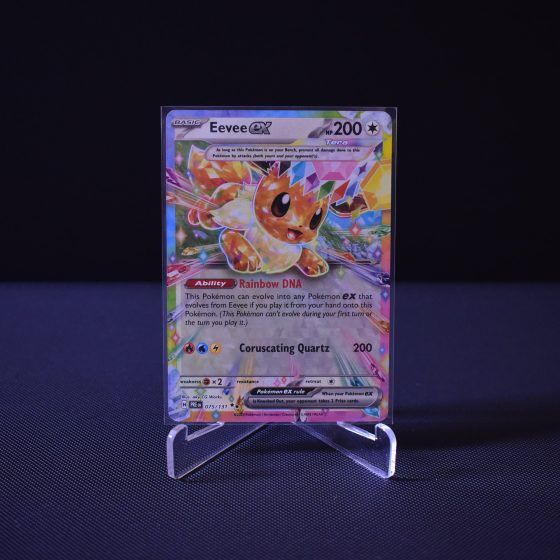 Eevee ex, 075/131, Prismatic Evolutions (PRE), Double Rare (RR), Kartu Pokemon, [#1]