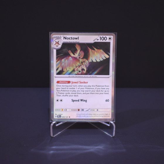 Noctowl, 078/131, Prismatic Evolutions (PRE), Rare (R), Kartu Pokemon, [#2]