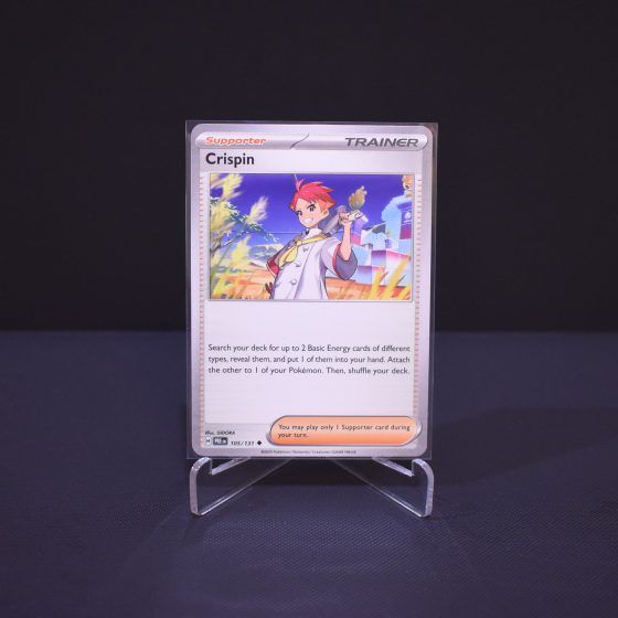 Crispin, 105/131, Prismatic Evolutions (PRE), Uncommon (U), Kartu Pokemon, [#1]