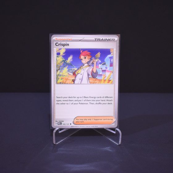 Crispin, 105/131, Prismatic Evolutions (PRE), Uncommon (U), Kartu Pokemon, [#2]