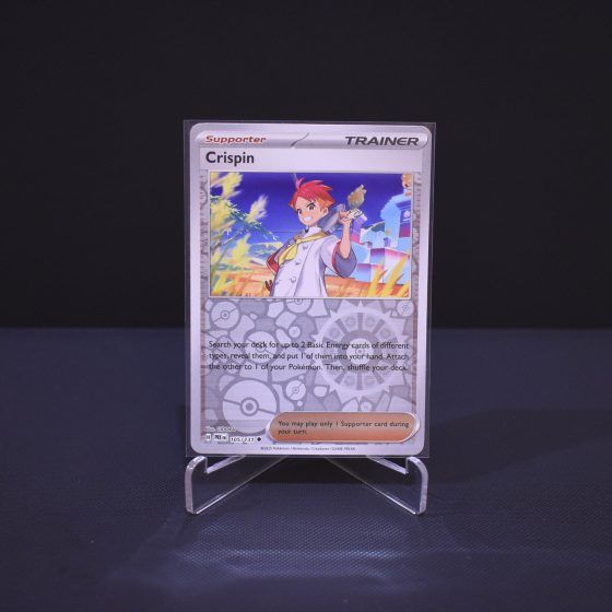 Crispin, 105/131, Prismatic Evolutions (PRE), Reverse Holo (RH), Kartu Pokemon, [#1]