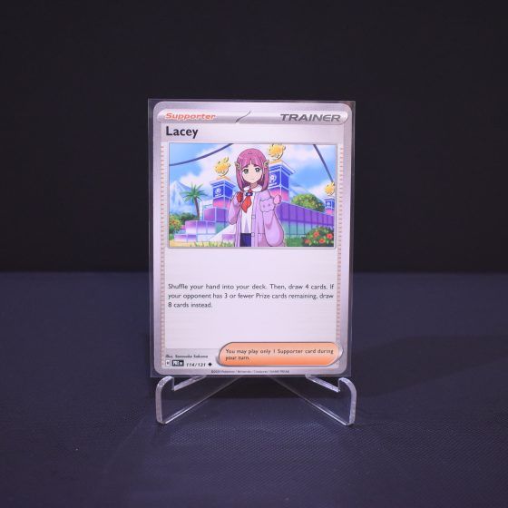 Lacey, 114/131, Prismatic Evolutions (PRE), Uncommon (U), Kartu Pokemon, [#1]