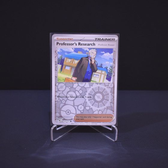 Professor's Research (Professor Rowan), 124/131, Prismatic Evolutions (PRE), Reverse Holo (RH), Kartu Pokemon, [#2]