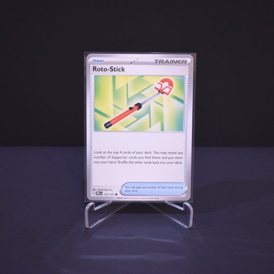 Roto-Stick, 127/131, Prismatic Evolutions (PRE), Common (C), Kartu Pokemon, [#1]