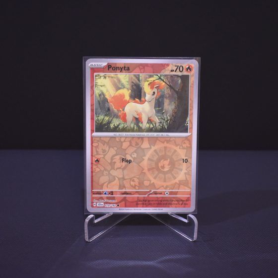 Ponyta, 019/142, Stellar Crown (SCR), Reverse Holo (RH), Kartu Pokemon, [#1]