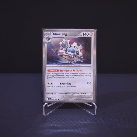 Klinklang, 101/142, Stellar Crown (SCR), Rare (R), Kartu Pokemon, [#1]