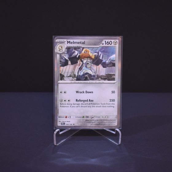 Melmetal, 104/142, Stellar Crown (SCR), Rare (R), Kartu Pokemon, [#1]
