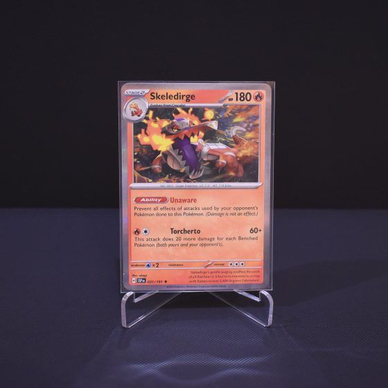 Skeledirge, 031/191, Surging Sparks (SSP), Rare (R), Kartu Pokemon, [#1]