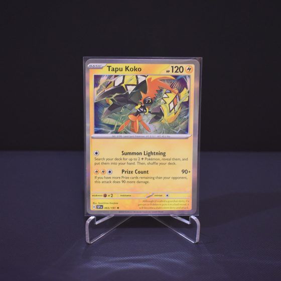 Tapu Koko, 065/191, Surging Sparks (SSP), Rare (R), Kartu Pokemon, [#1]