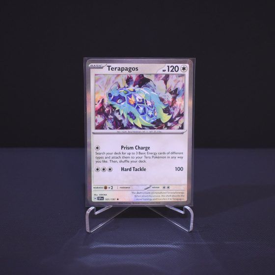 Terapagos, 161/191, Surging Sparks (SSP), Rare (R), Kartu Pokemon, [#1]
