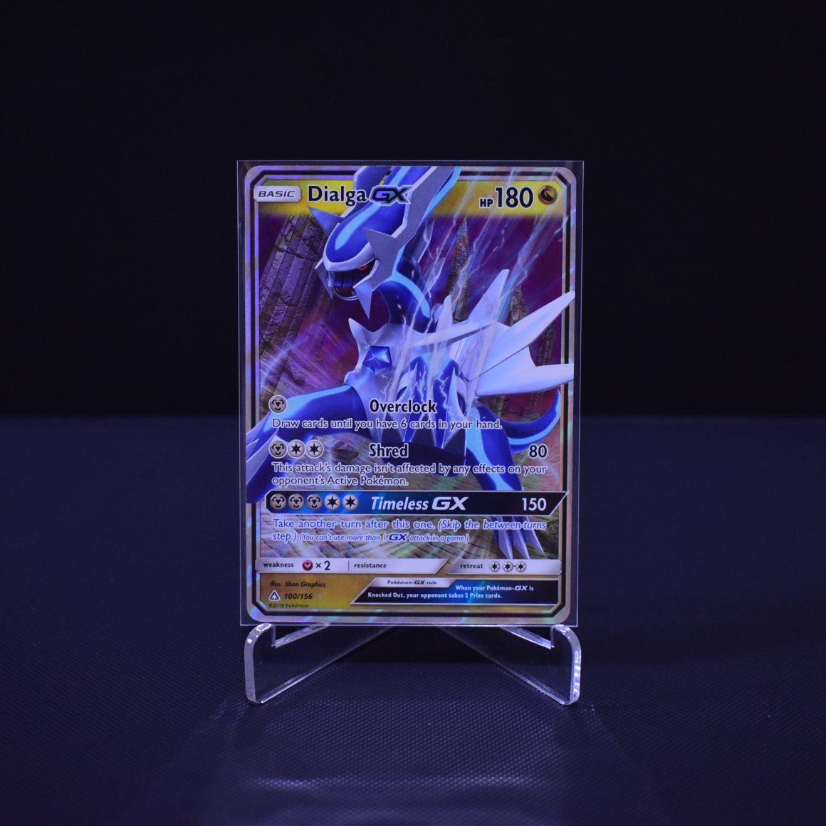 Dialga-GX, 100/156, Ultra Prism (UPR), Ultra Rare (UR), Kartu Pokemon, [#1]