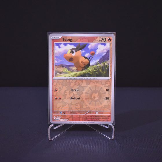 Tepig, 011/086, White Flare (WHT), Reverse Holo (RH), Kartu Pokemon, [#1]