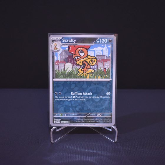 Scrafty, 058/086, White Flare (WHT), Reverse Holo (RH), Kartu Pokemon, [#1]