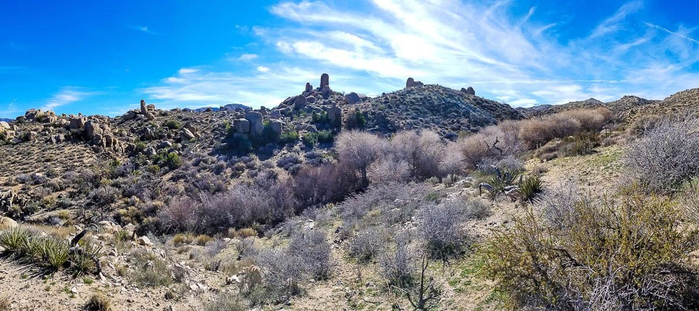 Boulders and Cottonwood Creek in Juniper Flats. I'm honestly not sure if this is private property or BLM. So please behave if you hike down here!