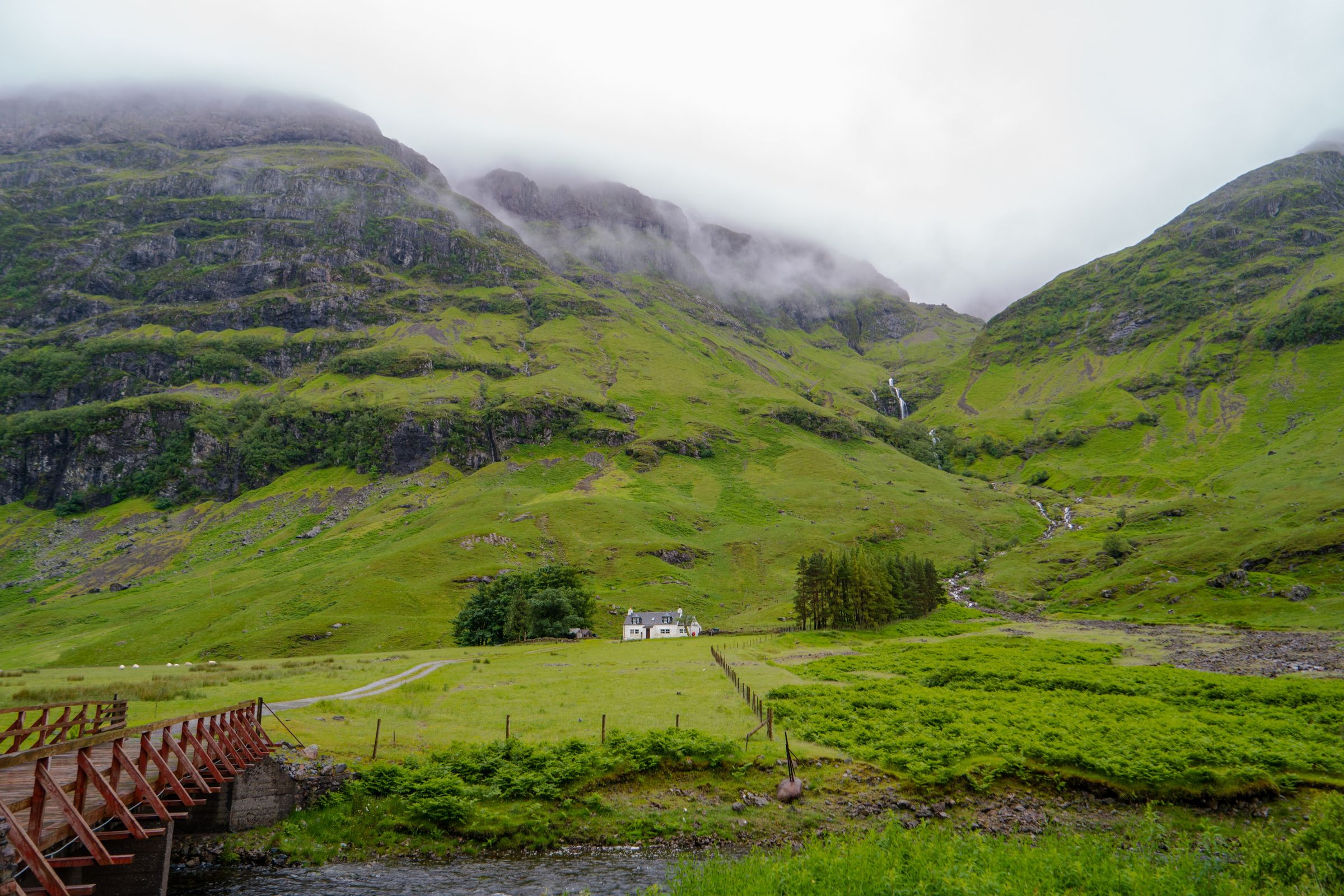 A waterfall near the Pass of Glencoe