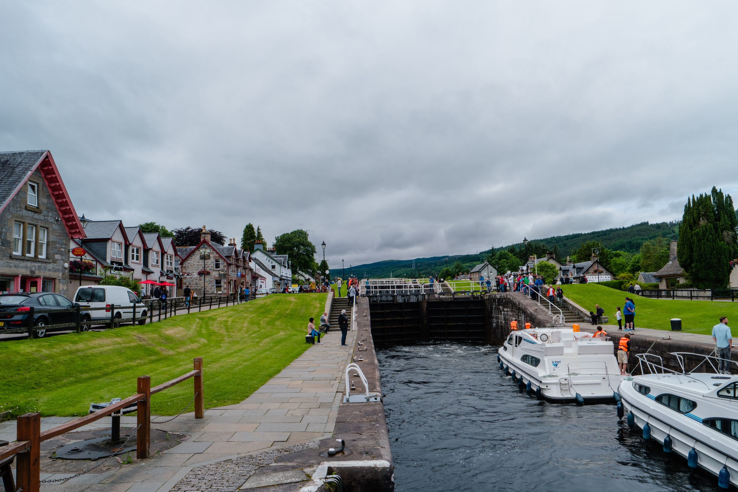 Fort Augustus, a town on the southern end of Loch Ness