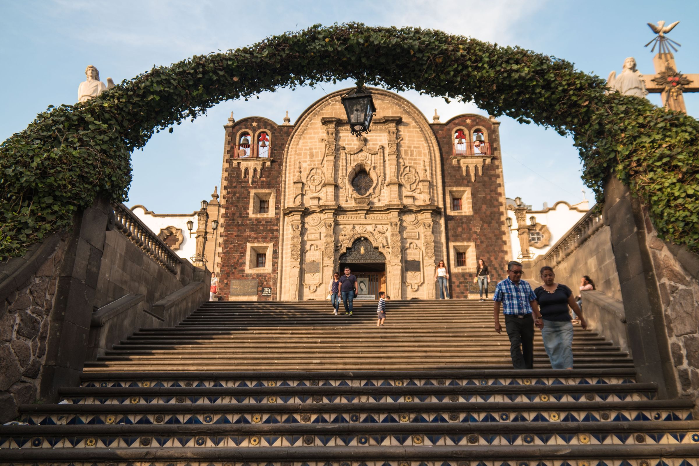 The Capilla del Cerrito sits atop the Villa complex. It is said to be the site where the Virgin Mary appeared to Juan Diego in 1531. This shrine is the destination for many Catholic pilgrims.