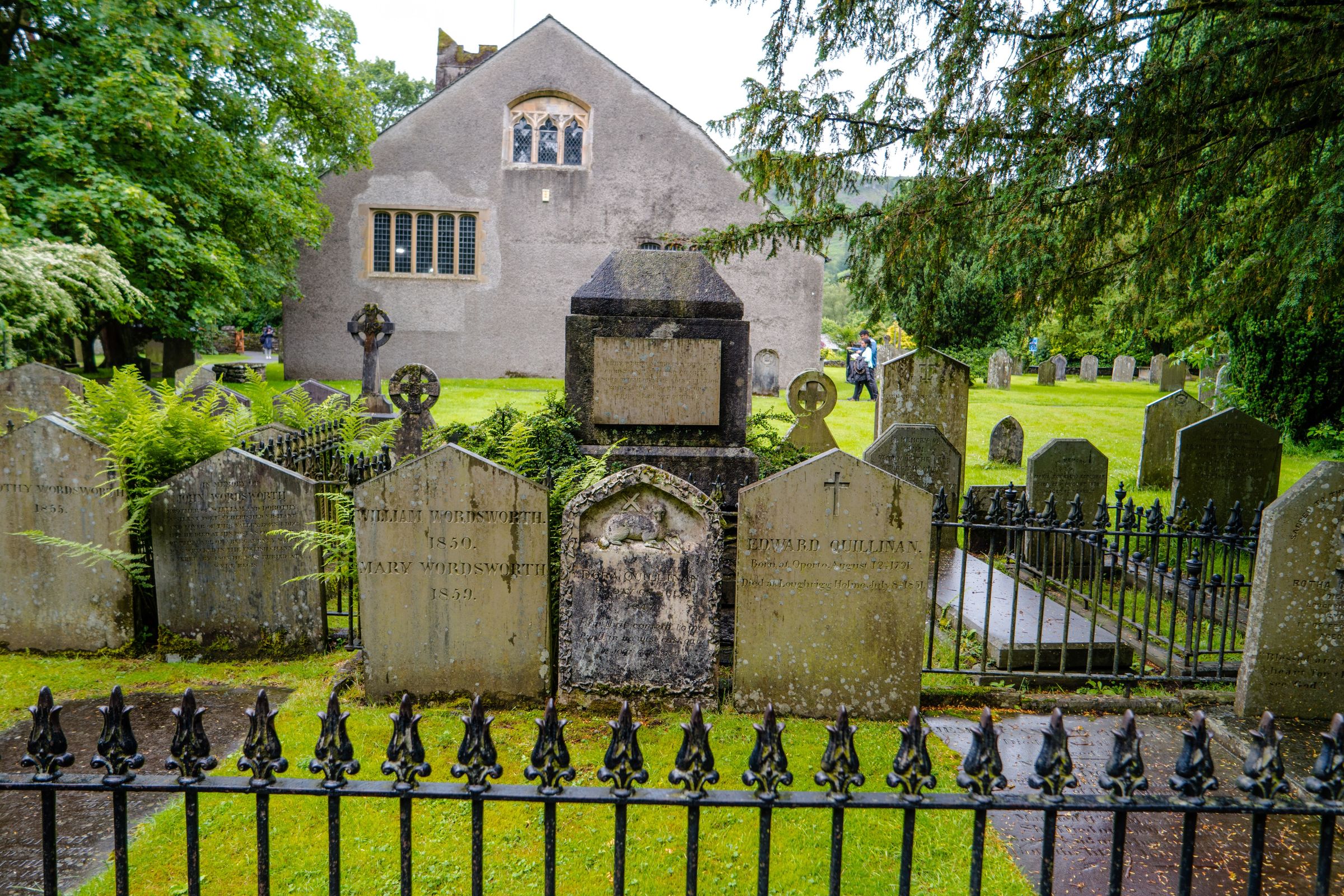 The tombstone of William Wordsworth