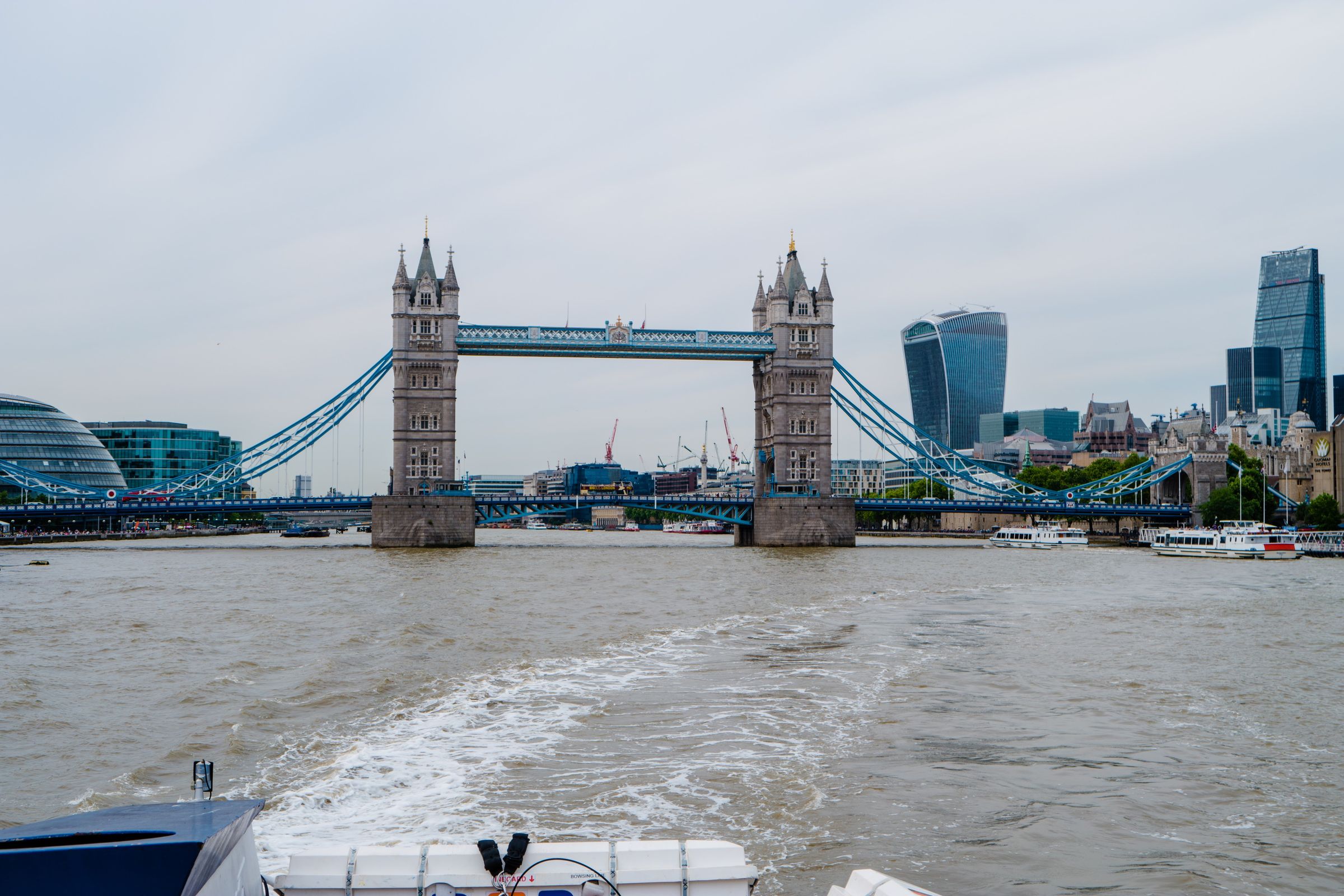 The Tower Bridge as viewed from our TRS Cruise to Greenwich