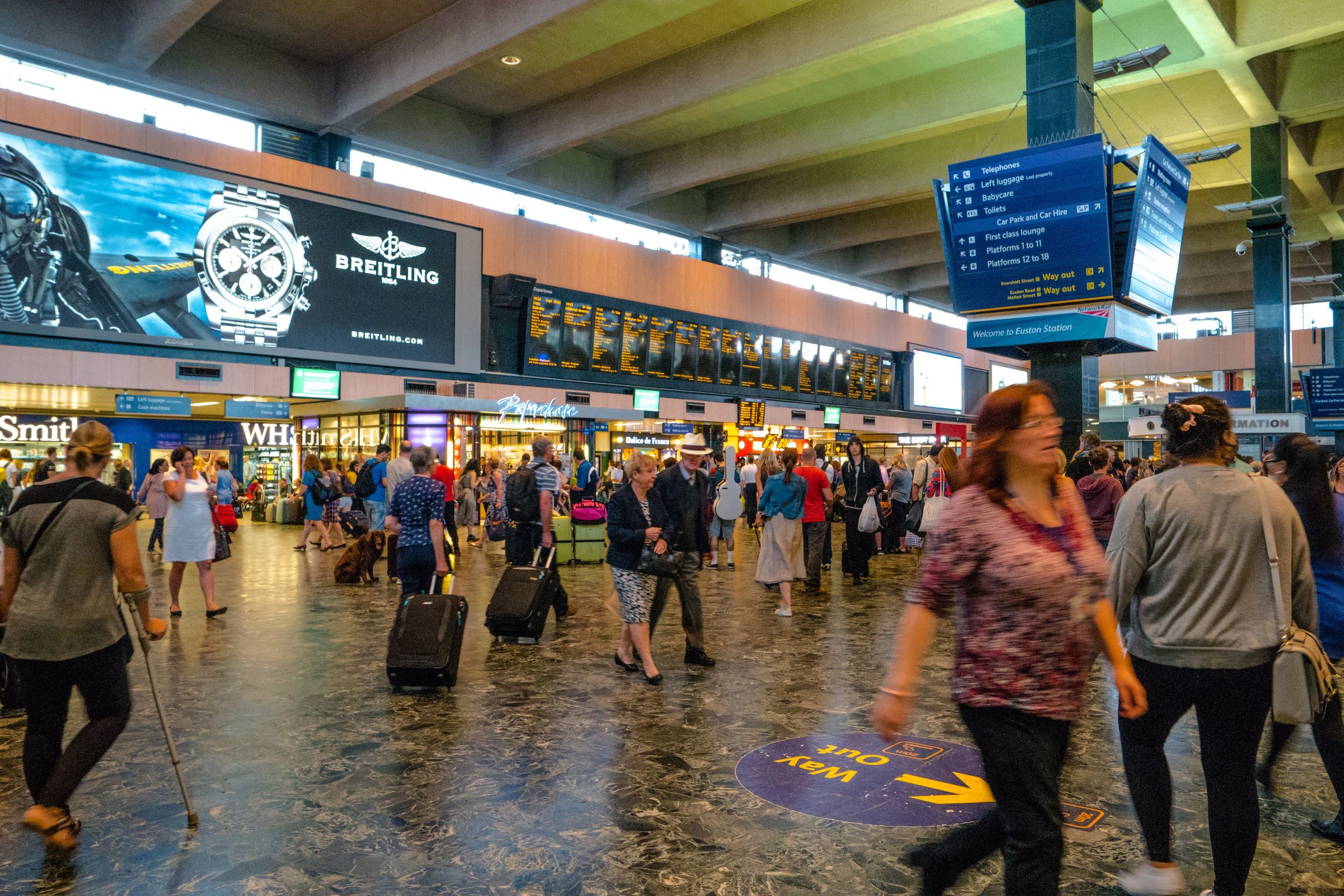 Euston Station, for lines heading North out of London