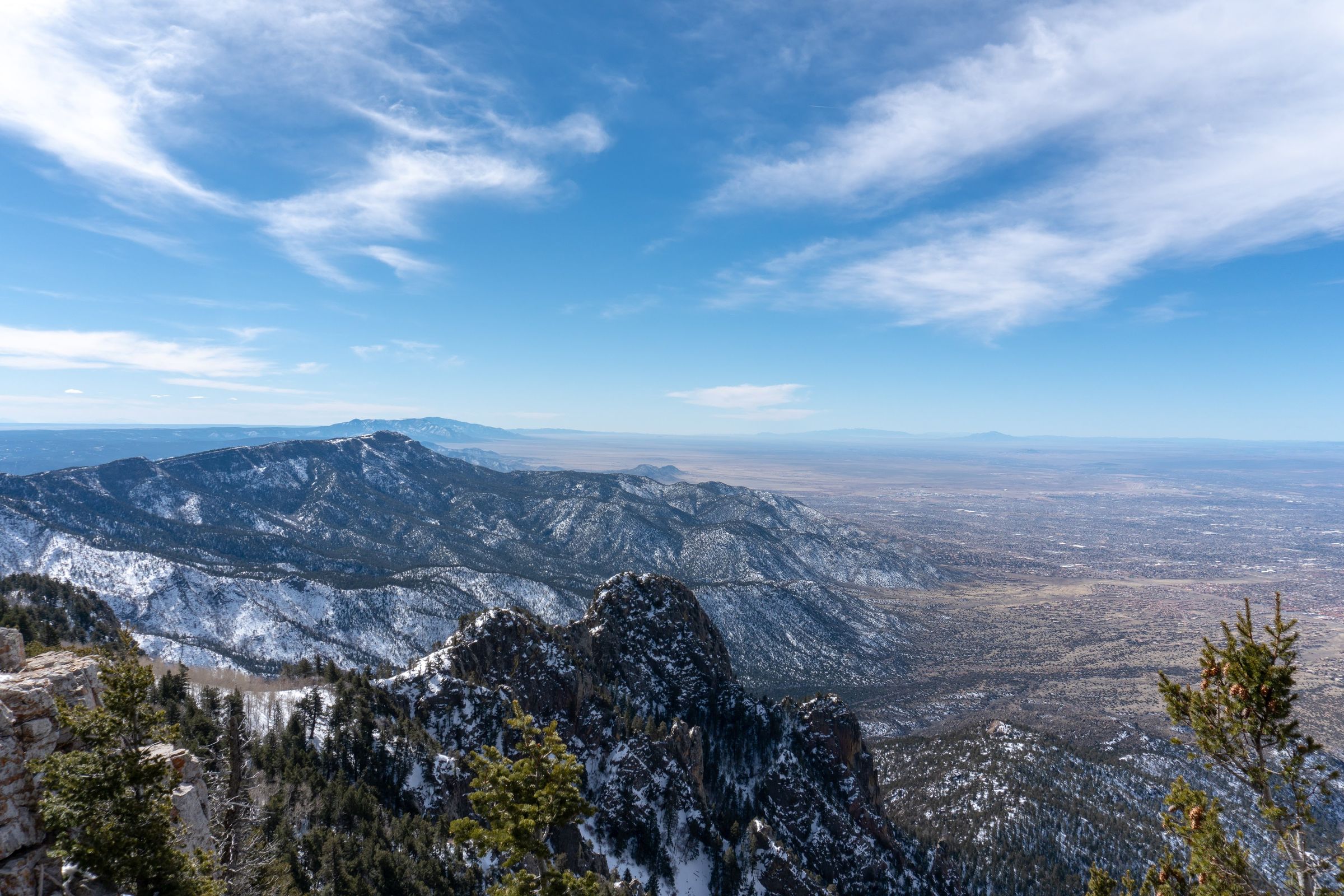 From the Sandia Peak tramway station, Feb 28, 2019