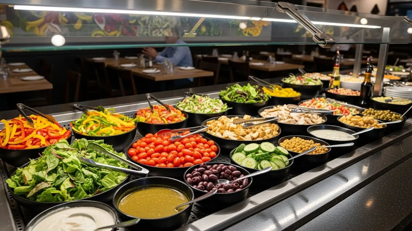 Bones Salatbar med Frisk Grønt