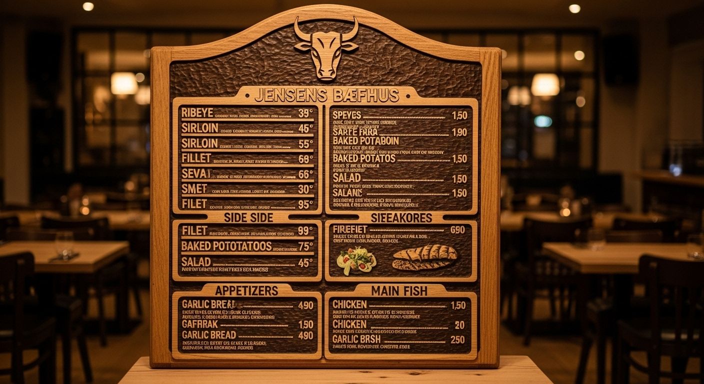 Jensens Bøfhus Menu Du Elsker Jensens Bøfhus Menu Du Elsker