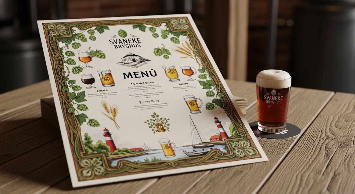 Svaneke Bryghus Menu med Øl og Smag