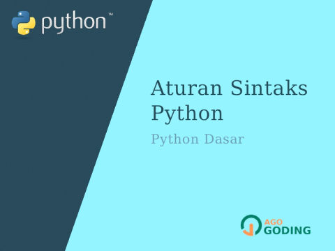 Python Dasar: 7 Aturan Sintaks 🐍