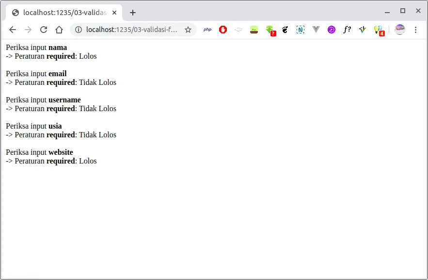 Php Validasi Data Form 1 3 Jago Ngoding