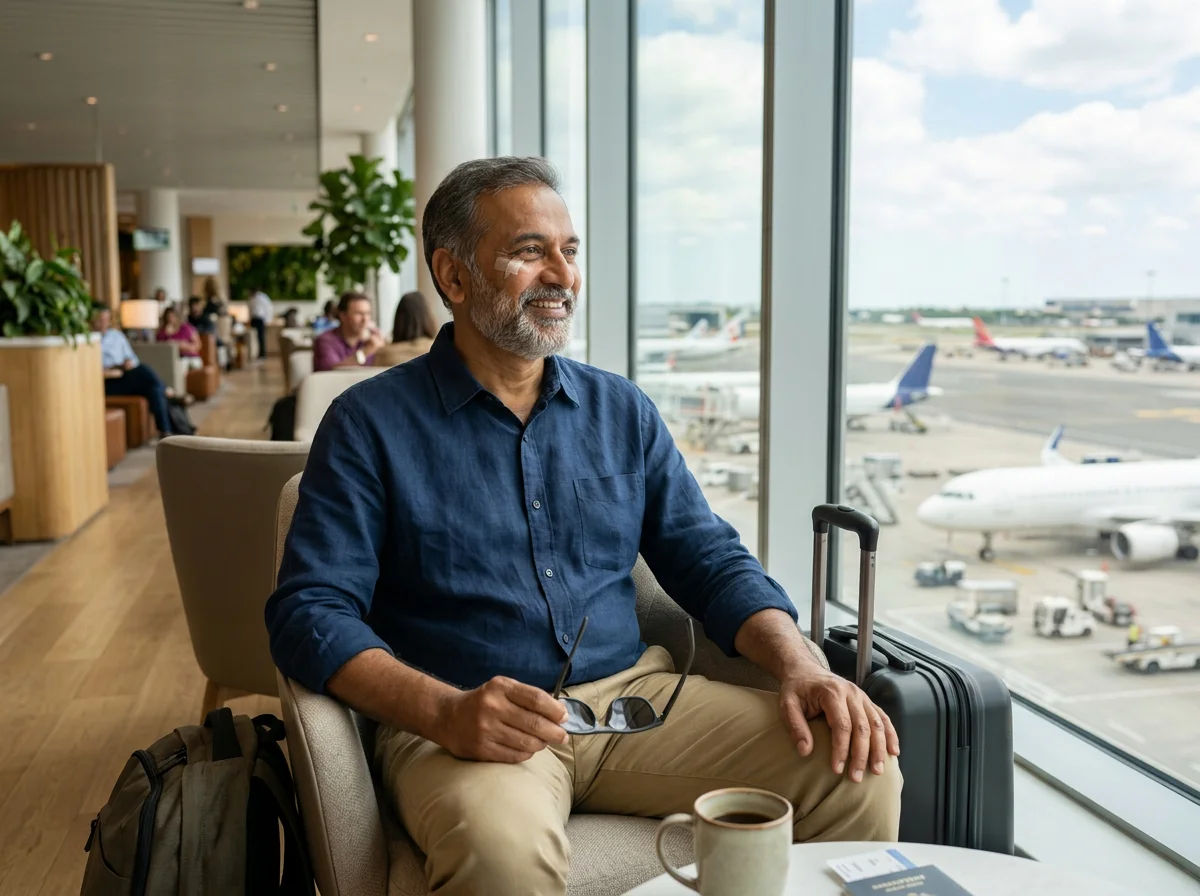 Most LASIK and cataract patients can fly within days if the eye is quiet. Retinal gas is the exception — flying can be dangerous. Get surgeon clearance before you book.