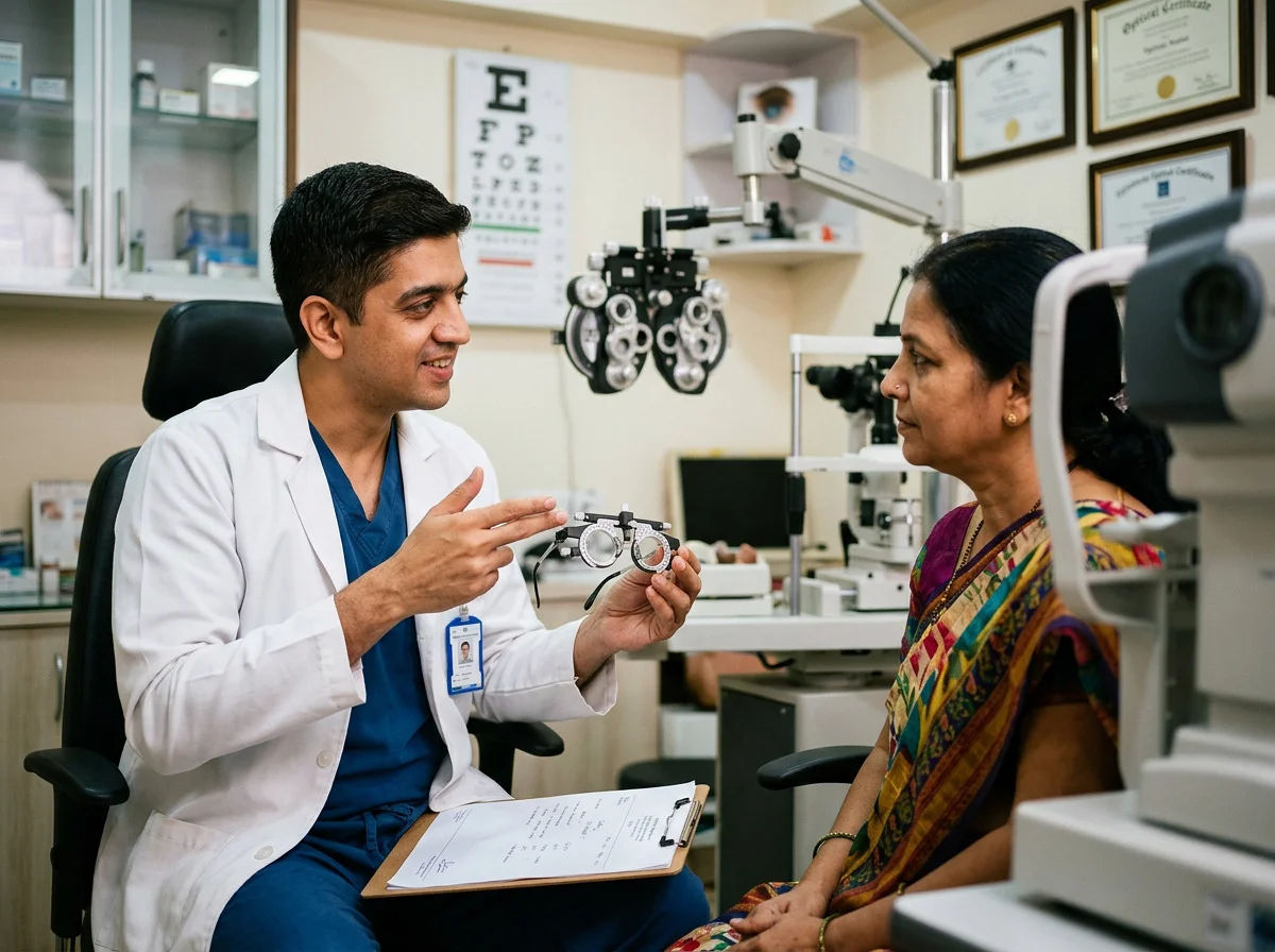 Eye power (sphere) is your minus or plus number. Cylinder is astigmatism, with an axis. Glasses, contacts, and LASIK can correct both when the eye is suitable.