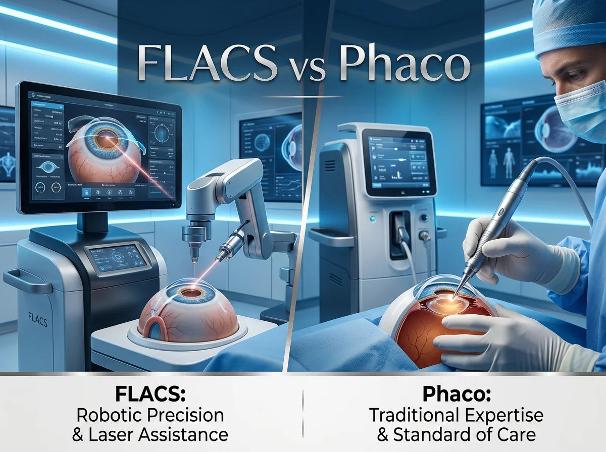 Laser Cataract Surgery (FLACS) vs Traditional Phacoemulsification