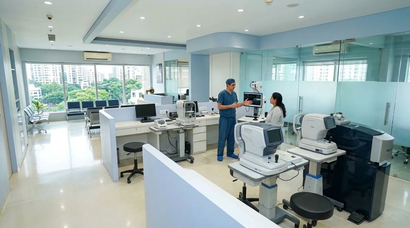 How to compare LASIK hospitals in Mumbai using surgeon credentials, laser platform quality, diagnostics, clean-room standards, post-op protocol, and quote transparency.