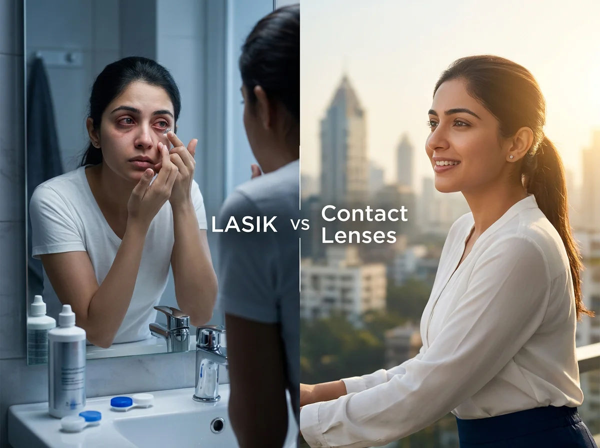 LASIK vs Contact Lenses: Cost & Lifestyle Comparison for Mumbai