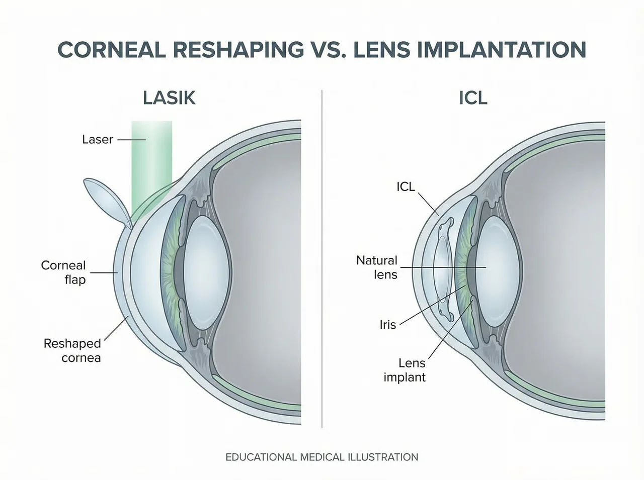 Why Some Patients Are Advised ICL Instead of LASIK