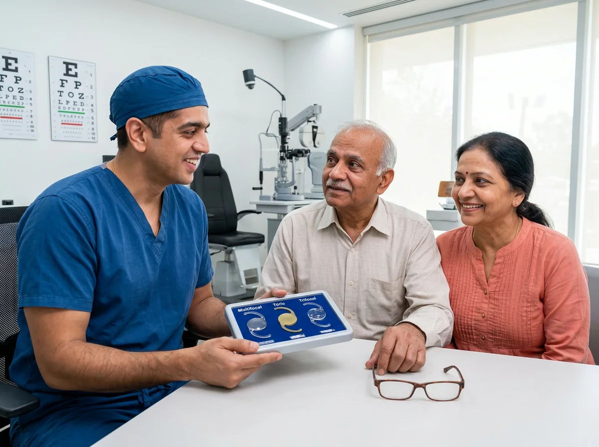 Will you need glasses after cataract surgery? It depends on the IOL: monofocal, EDOF, trifocal or toric. Learn what each lens still needs glasses for.
