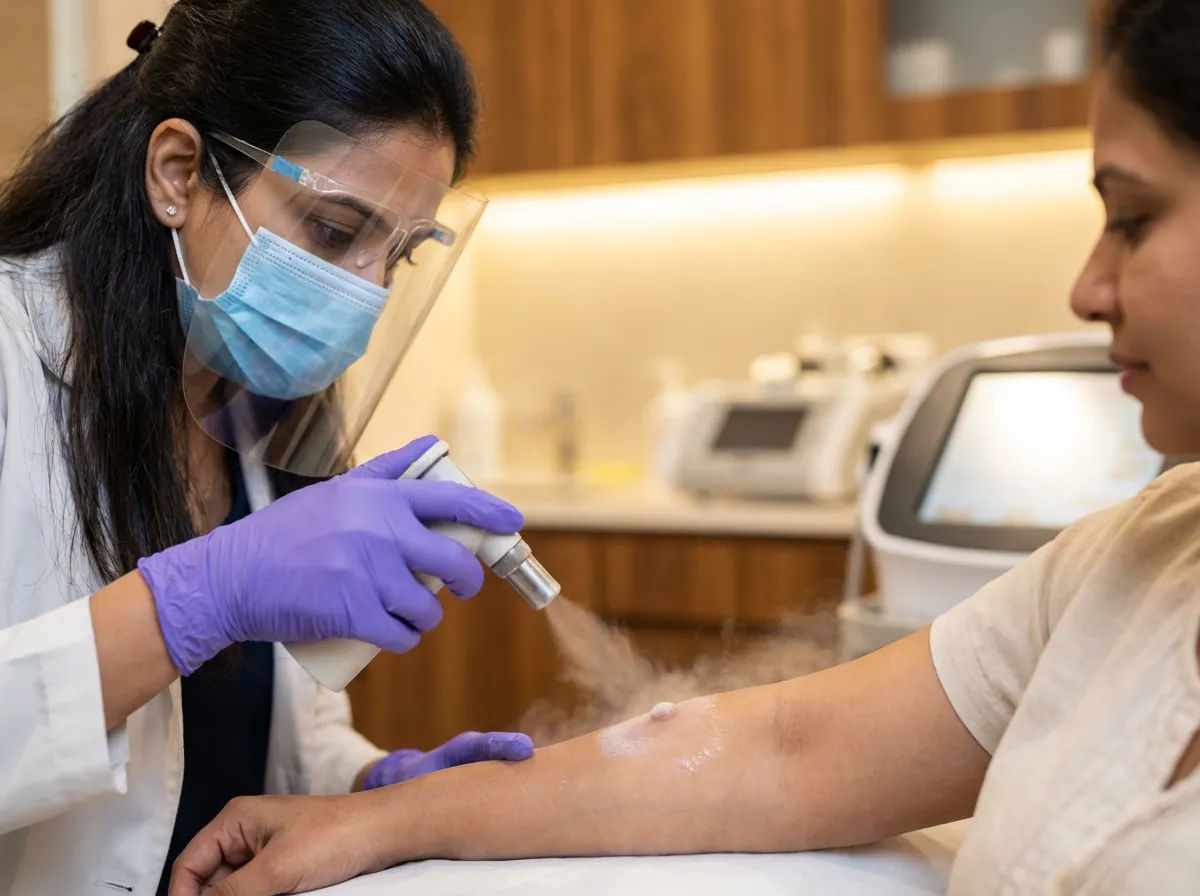 CO2 Cryotherapy treatment