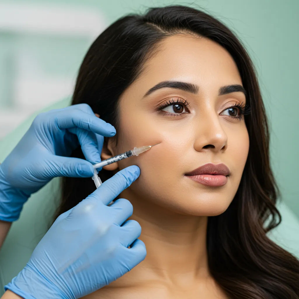 Cheeks liquid facelift treatment