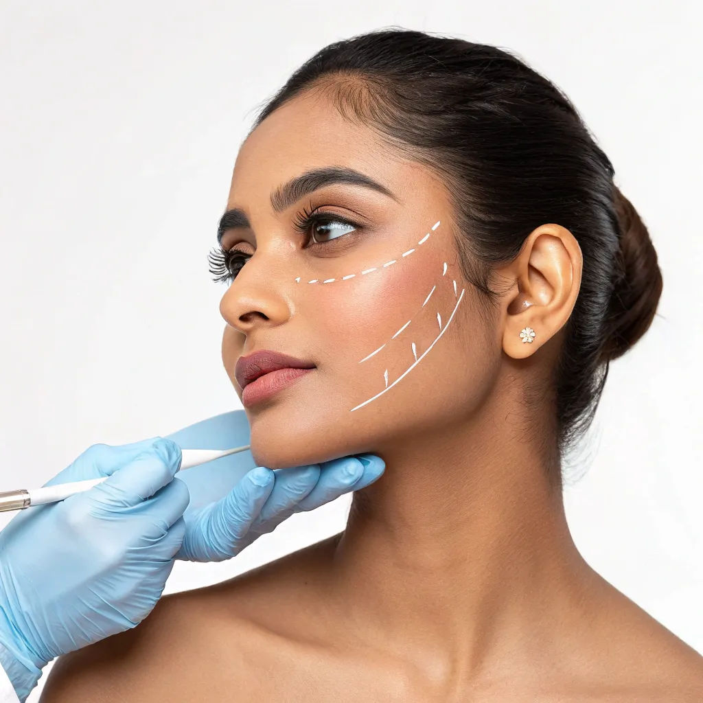 Jawline Definition thread lift treatment