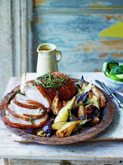 Pear-Roasted Pork Loin Joint | Pork Recipes | Jamie Oliver