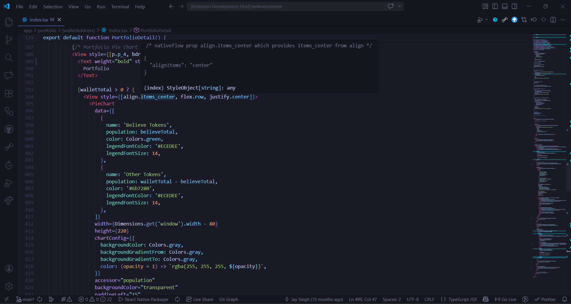 Hover tooltip with NativeFlow details