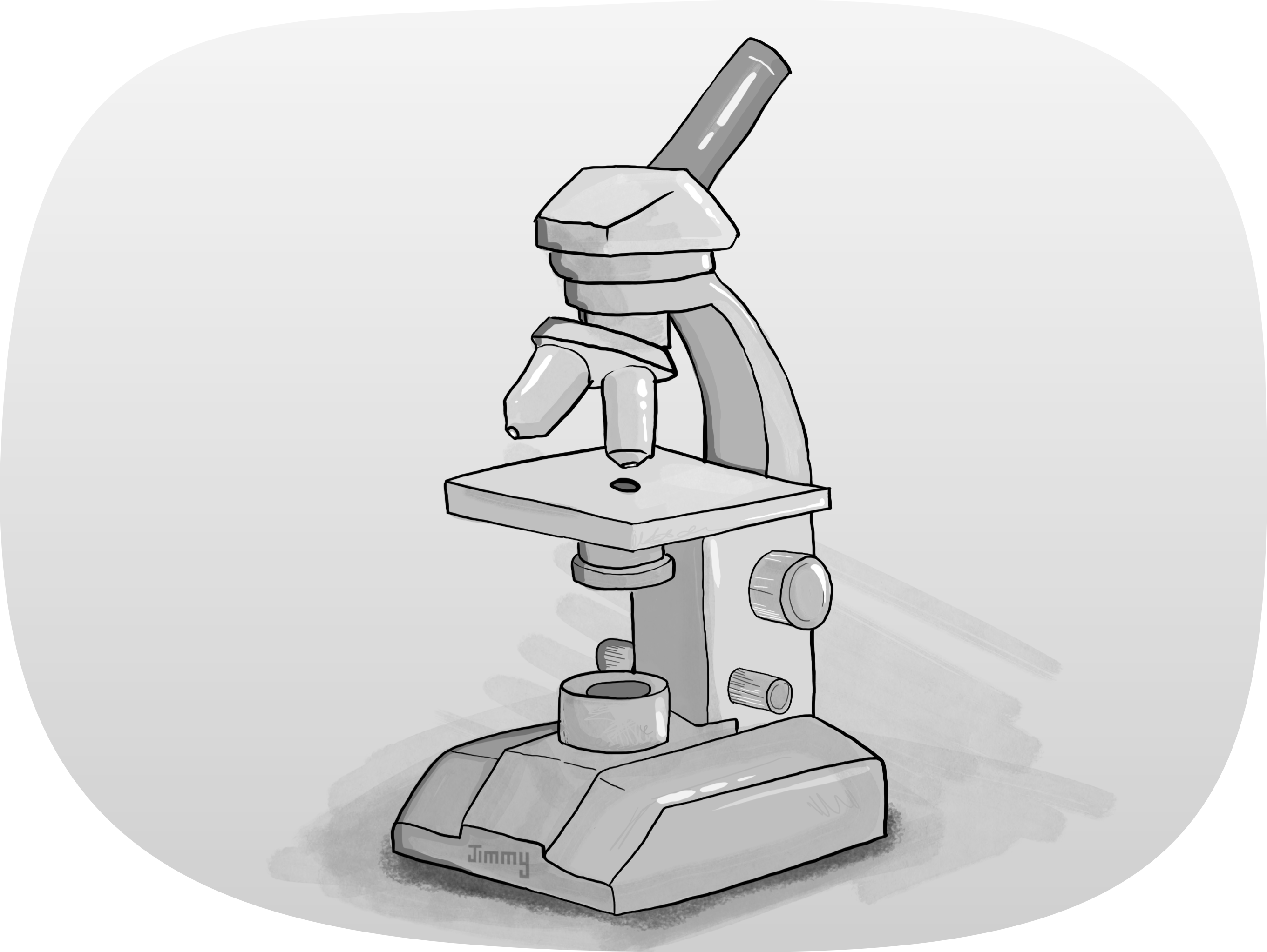 Illustration of a microscope