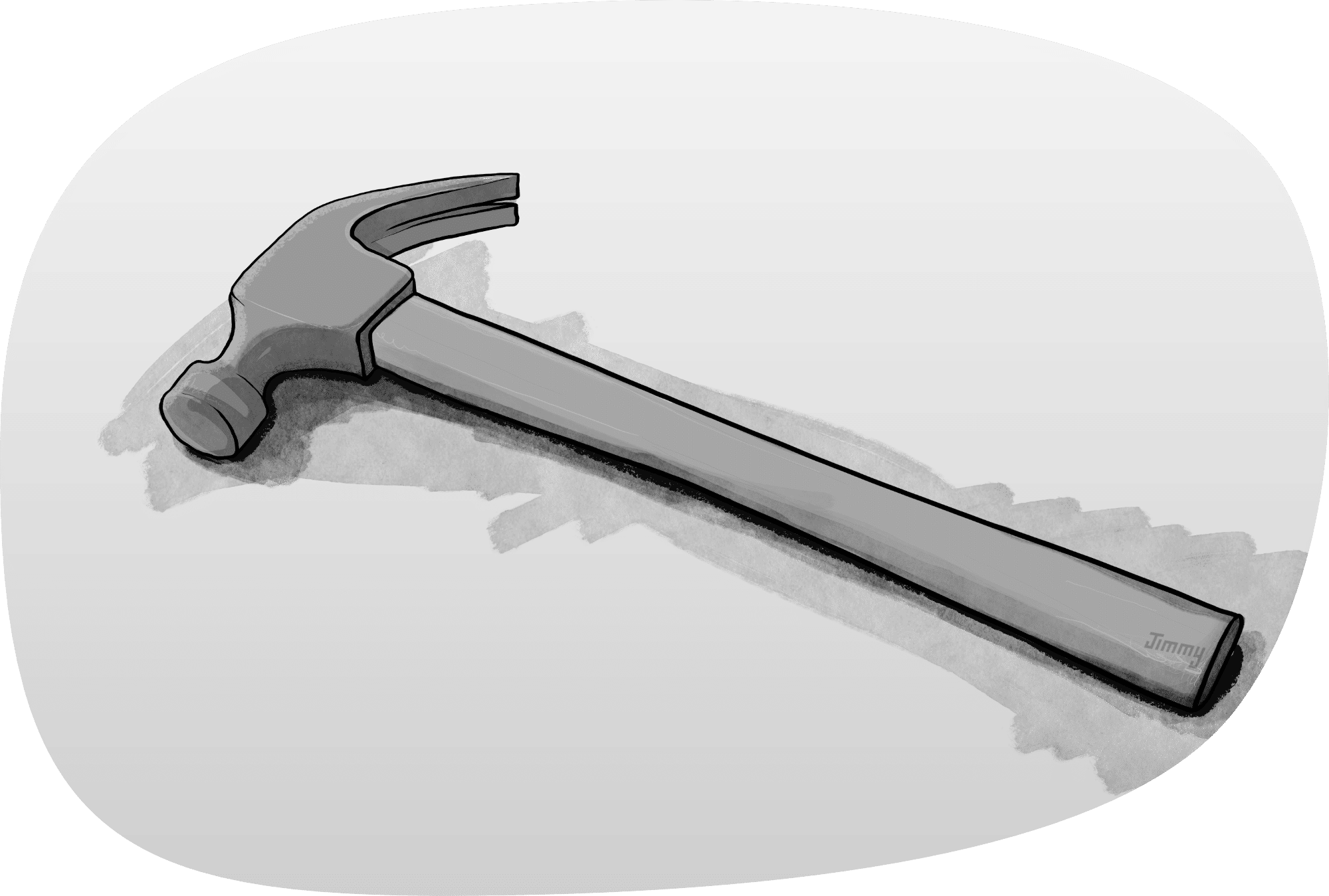 Illustration of a hammer.