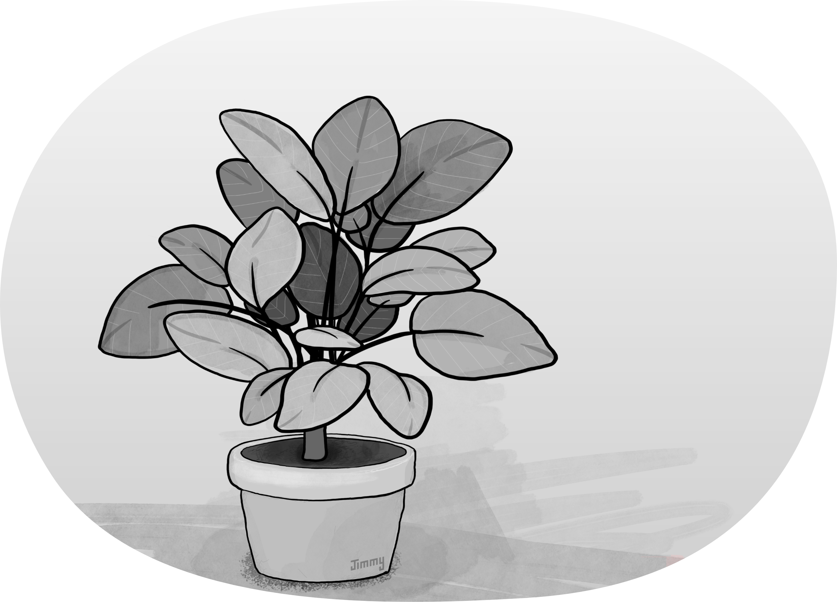 Illustration of a potted plant.