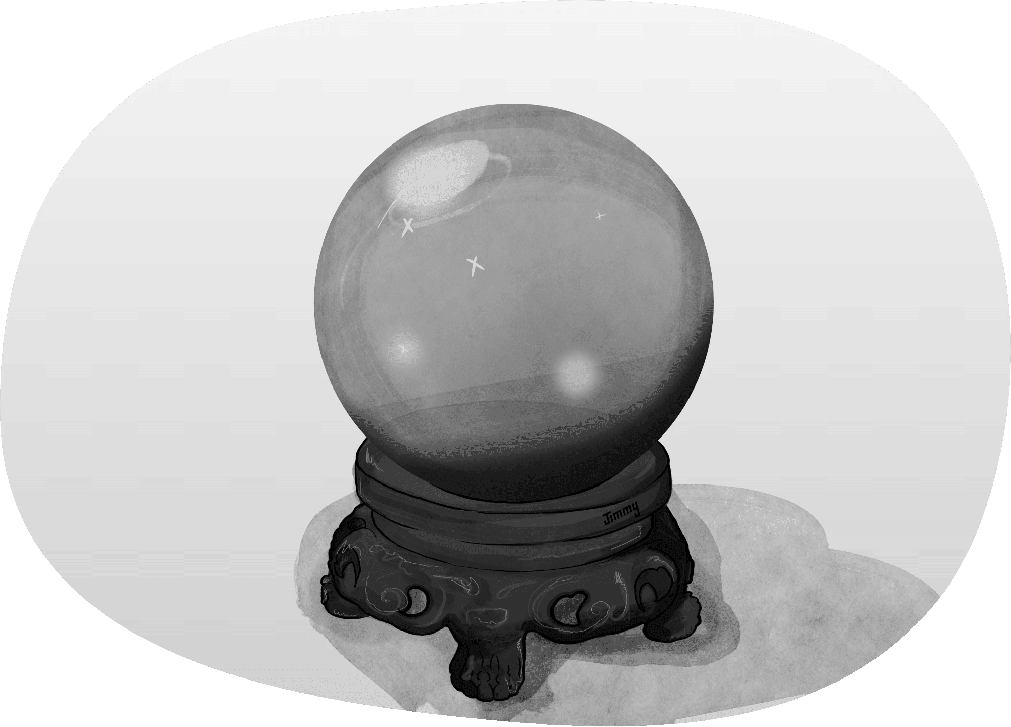 Illustration of a crystal ball.