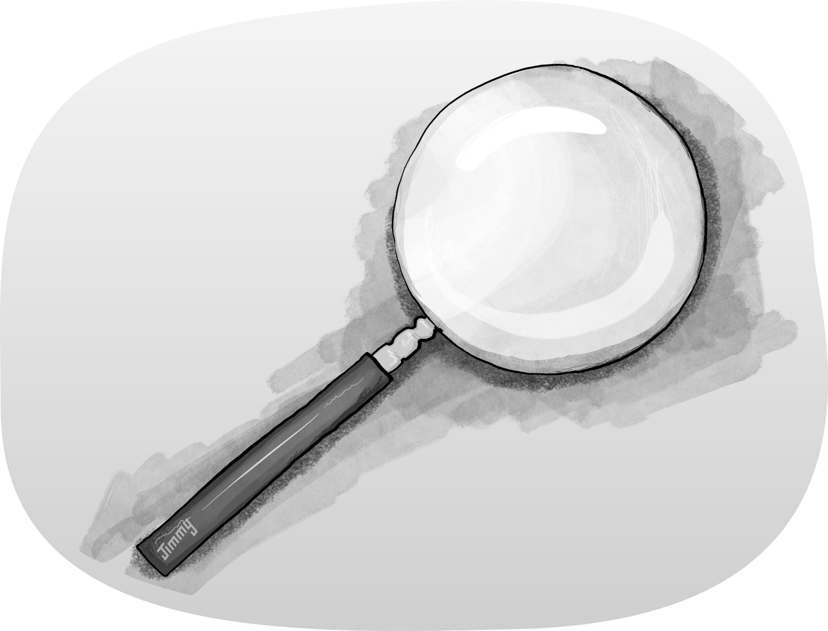 Illustration of a magnifying glass